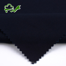 Tecido de algodão orgânico de sarja azul marinho para calças